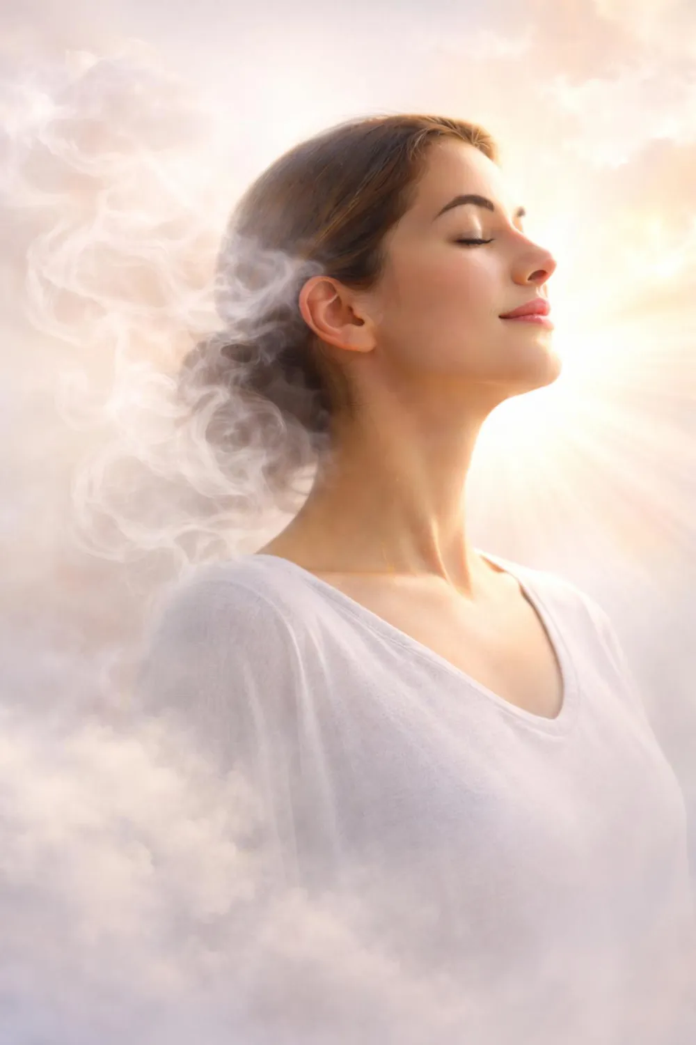 Una persona que se sienta mejor y recupere la calma y el equilibrio después de una sesión de PureLifeLaser, ya sea para dejar de fumar, consumir cannabis o una sesión de bienestar y apoyo.